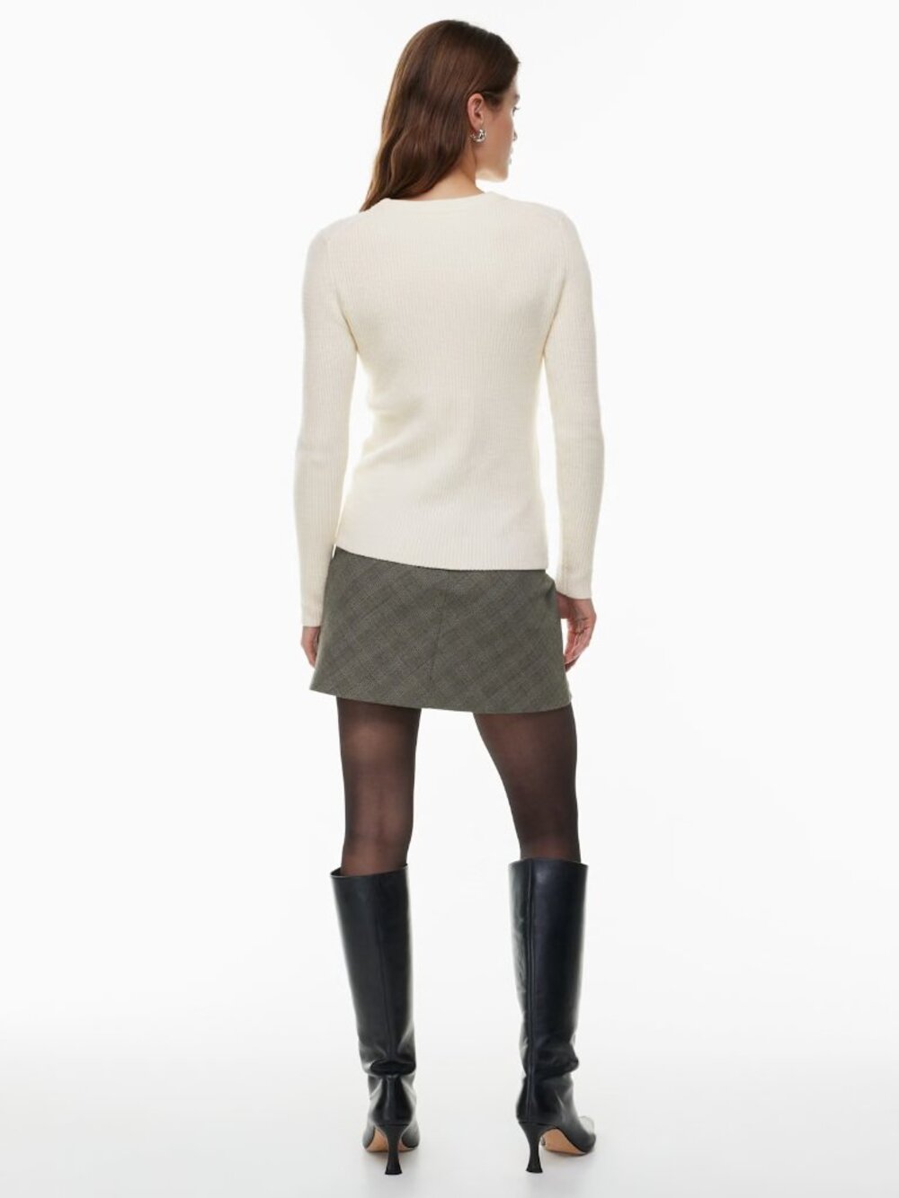 Aritzia Wilfred Etta Merino Wool Crewneck Sweater Cream Size S - Picture 8 of 10